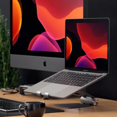 Satechi R1 Foldable Mobile Stand For Laptops & Tablets (Space Grey) - Digital3d.com.au